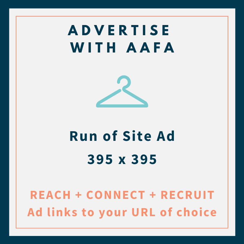 Advertise with AAFA in a run of site ad
